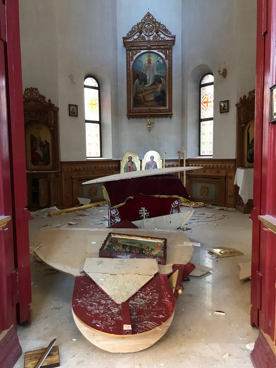 У Покровську внаслідок обстрілу вчергове пошкоджено храм УПЦ