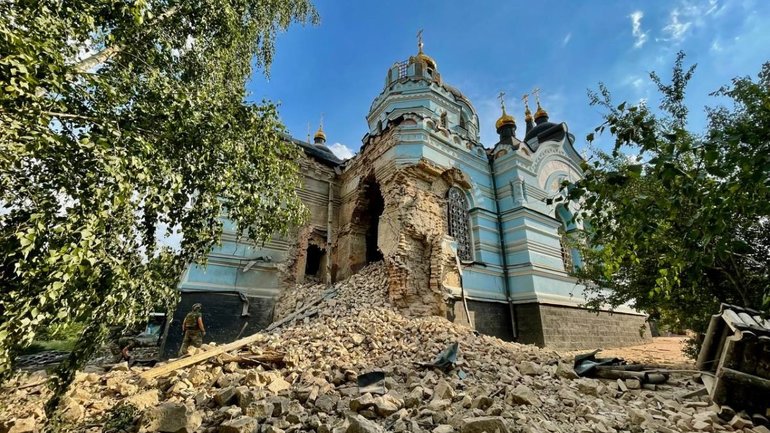 Росіяни зруйнували храм УПЦ на Донеччині