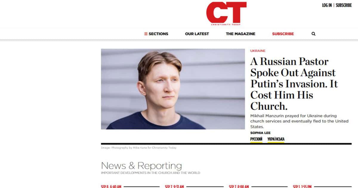 Роскомнагляд заблокував сайт Christianity Today за антивоєнні статті