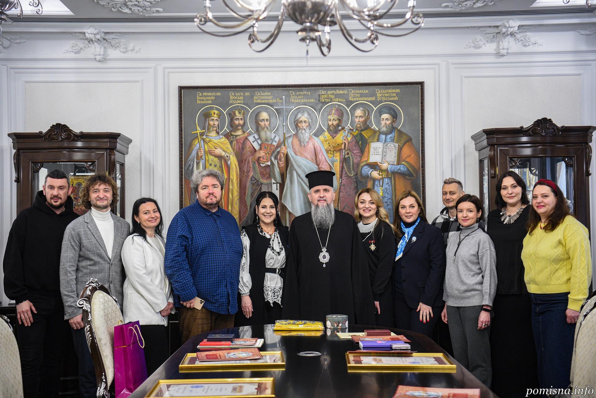 Митрополит Епіфаній зустрівся з представниками мистецької агенції «Територія А»