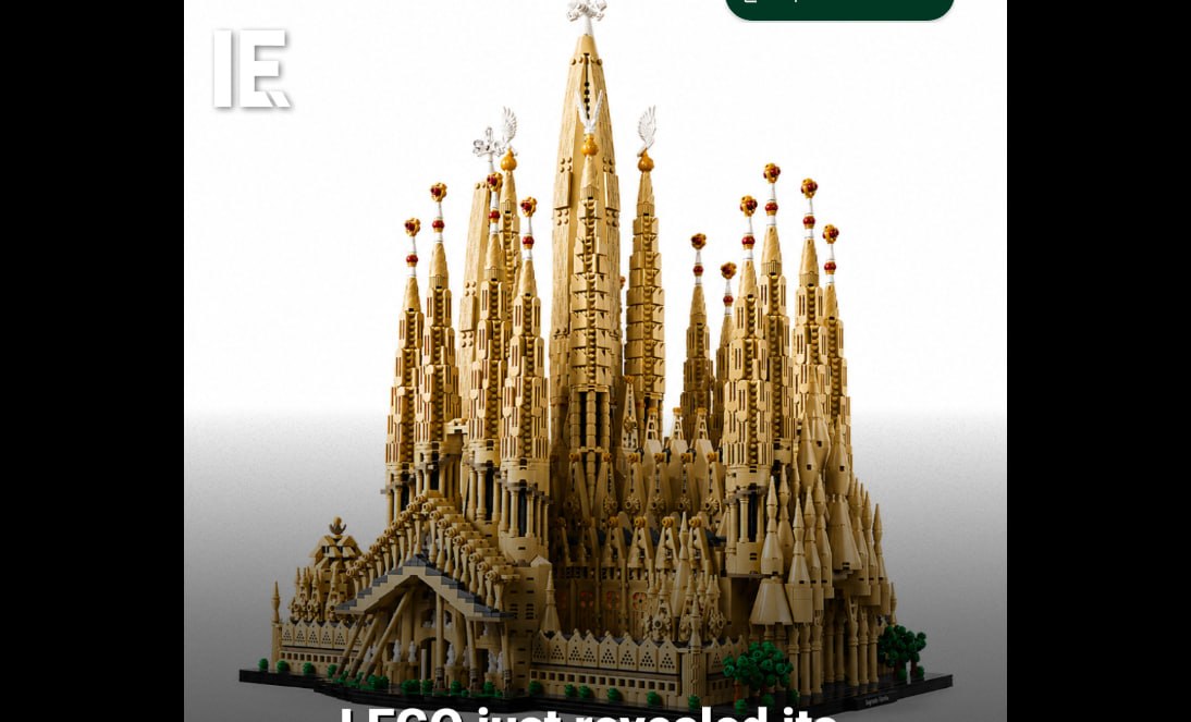 LEGO випустить масштабну модель базиліки Святого Сімейства