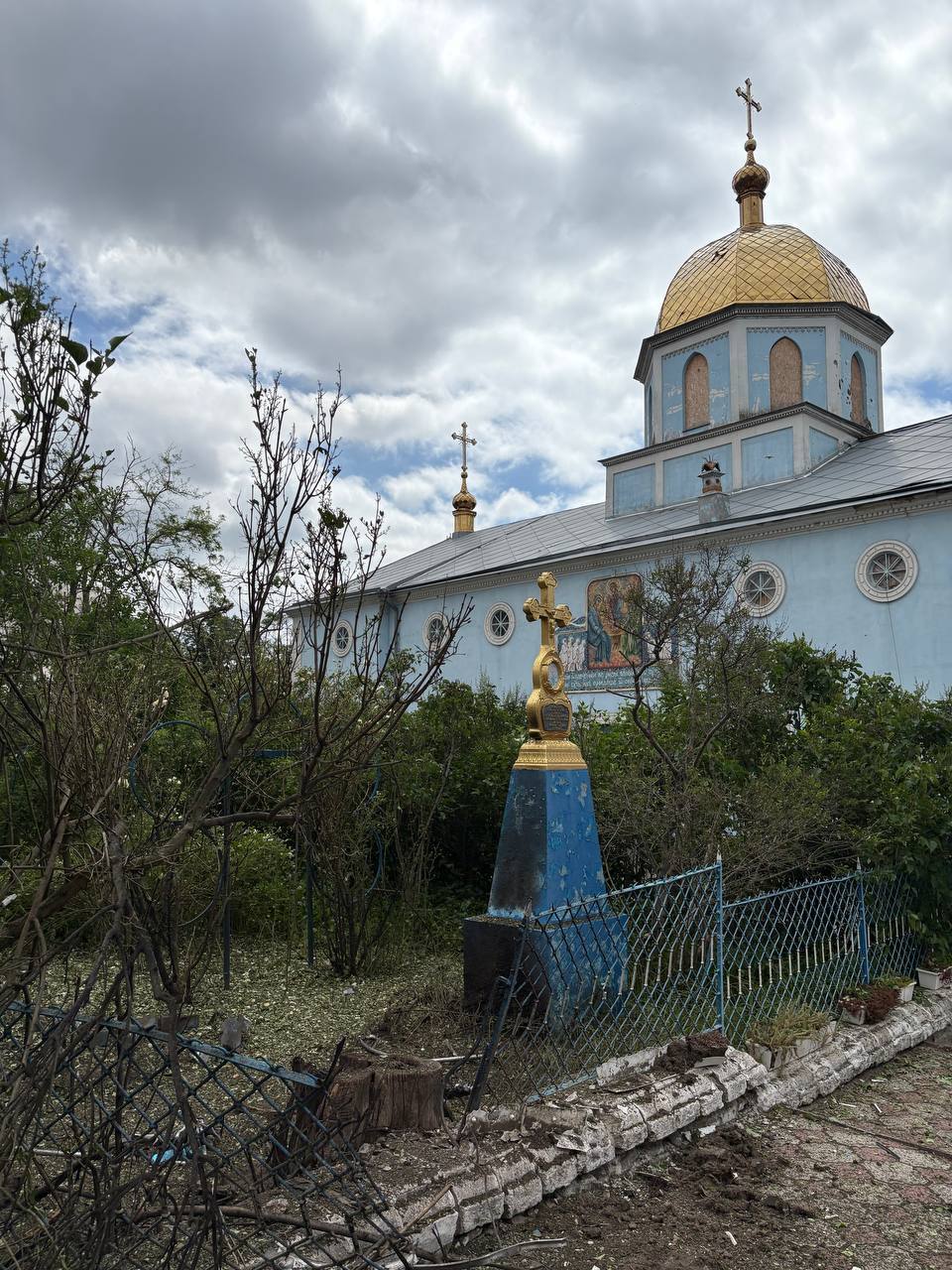 Внаслідок російського обстрілу Херсона зазнав пошкоджень Греко-Софіївський храм.