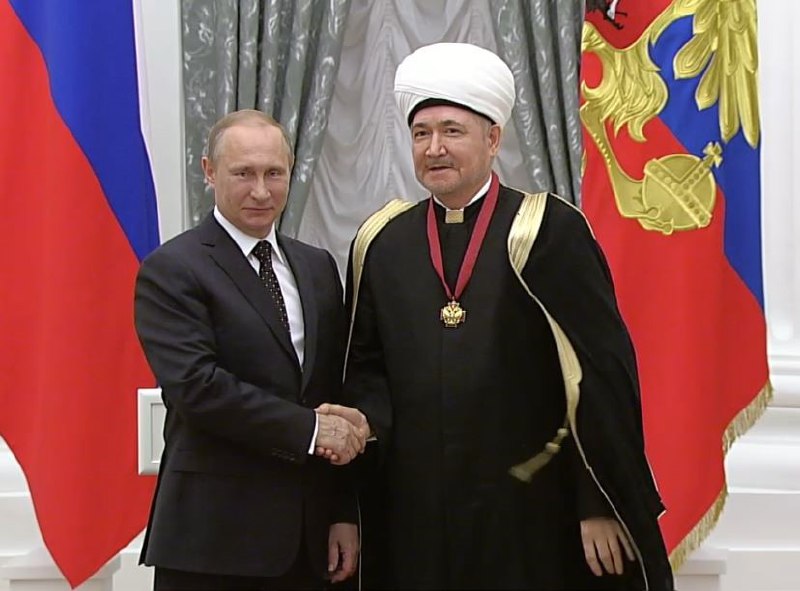 Муфтій Гайнутдін побажав Путіну допомоги Аллаха для досягнення перемог
