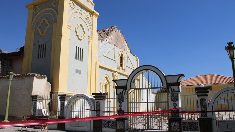 Землетрус у Перу пошкодив храм XVI століття