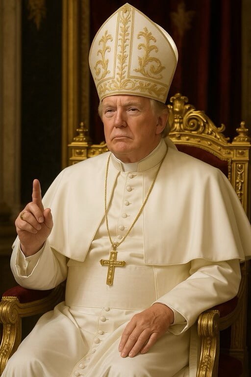 Дональд Трамп опублікував свій портрет в образі Папи Римського