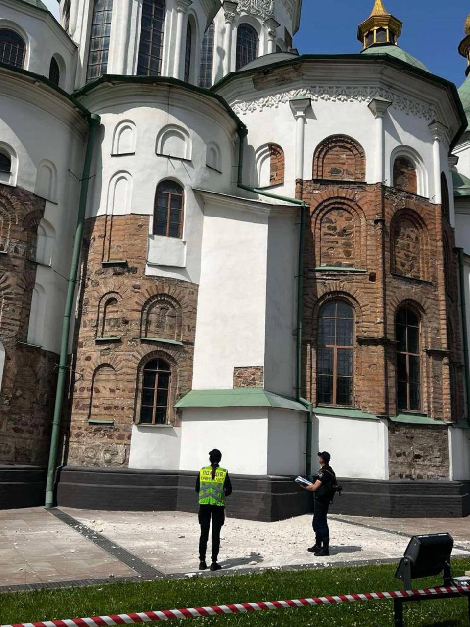 У Києві внаслідок нічної російської атаки було пошкоджений Софійський собор