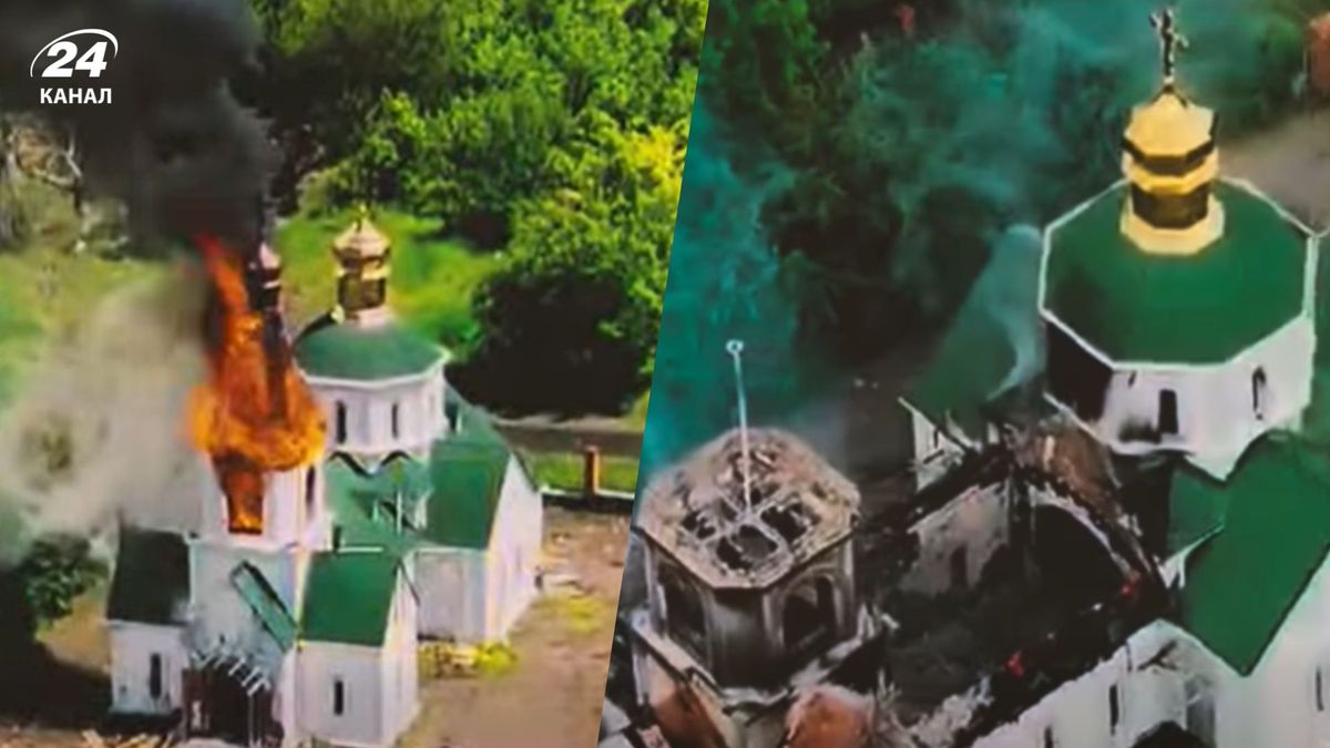 30 травня росіяни скинули вибухівку на культову церкву у Закітному