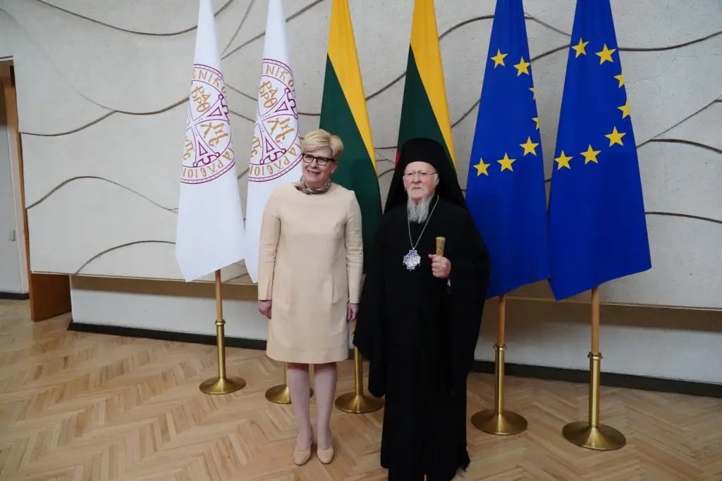 Патріарх Варфоломій зустрівся з Прем’єр-міністром Литви