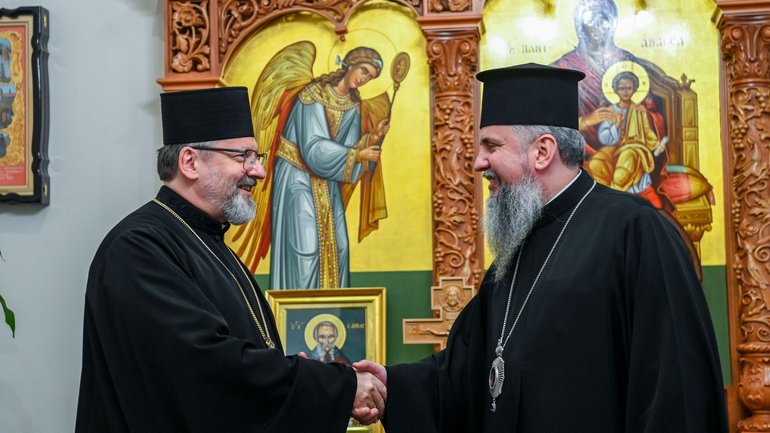 Відбулася зустріч Глави УГКЦ з очільником ПЦУ