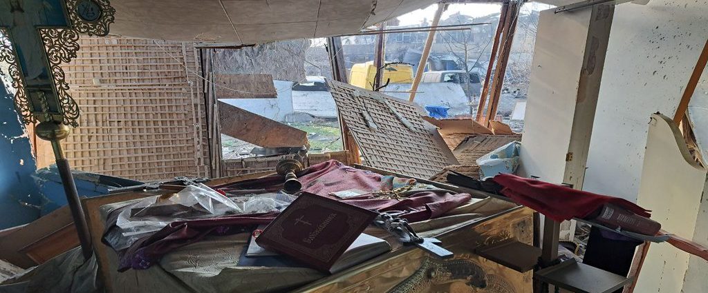 В Ізюмській єпархії зруйновано молитовний будинок