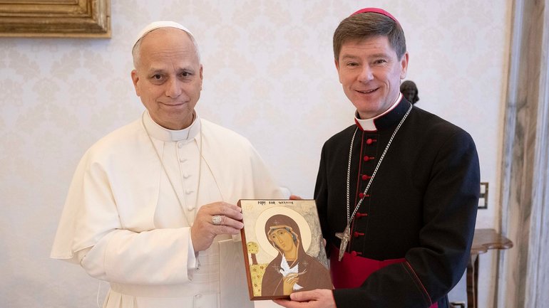 Папа Лев XIV пообіцяв єпископу з України робити все для якнайшвидшого закінчення війни