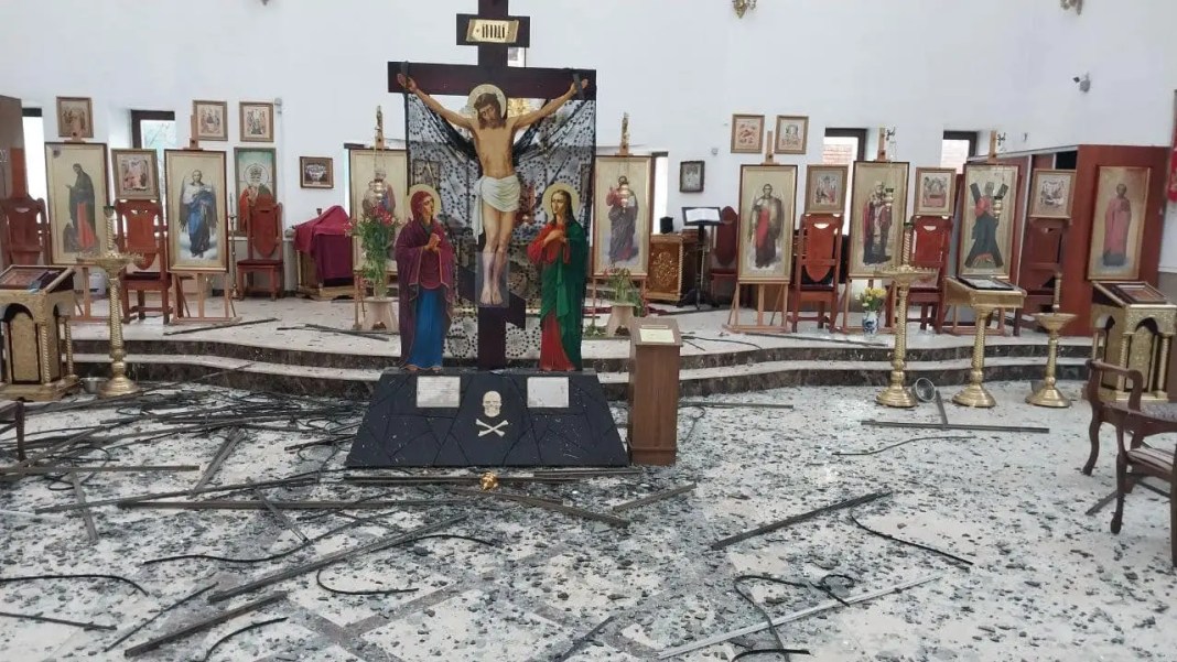 Внаслідок обстрілу окупантами Києва, постраждав храм ПЦУ