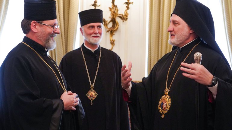 Єпископи Постійного Синоду УГКЦ зустрілися в Нью-Йорку з архиєпископом Елпідофором