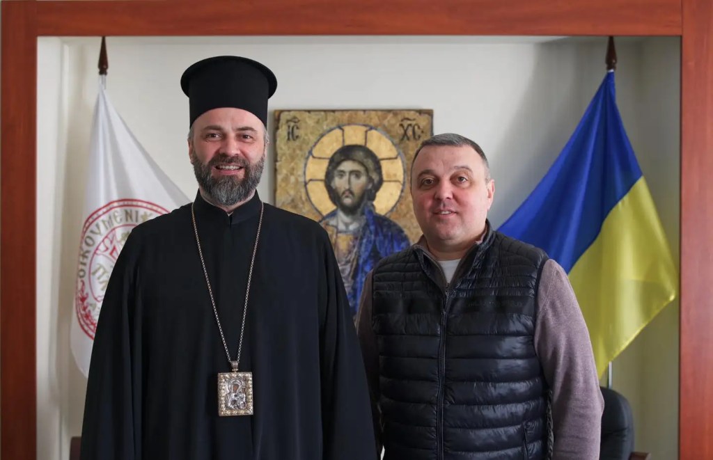 Екзарх Вселенського патріарха зустрівся з головою грецьких товариств України