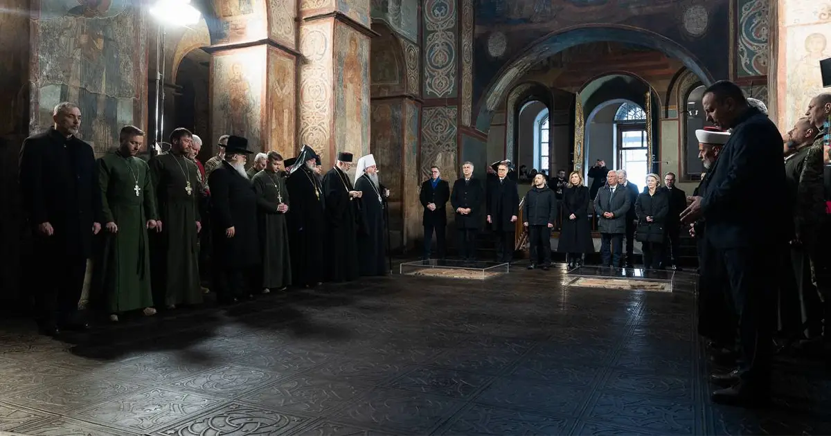 У Софії Київській відбулася спільна молитва за Україну за участі Зеленського та лідерів ЄС
