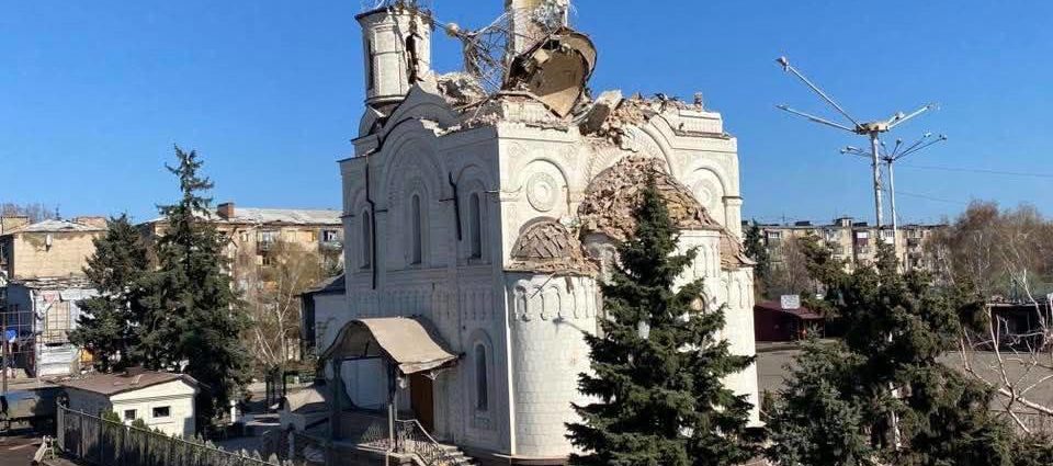 В Костянтинівці російськими окупантами зруйновано храм в честь благовірного князя Ігоря Чернігівського