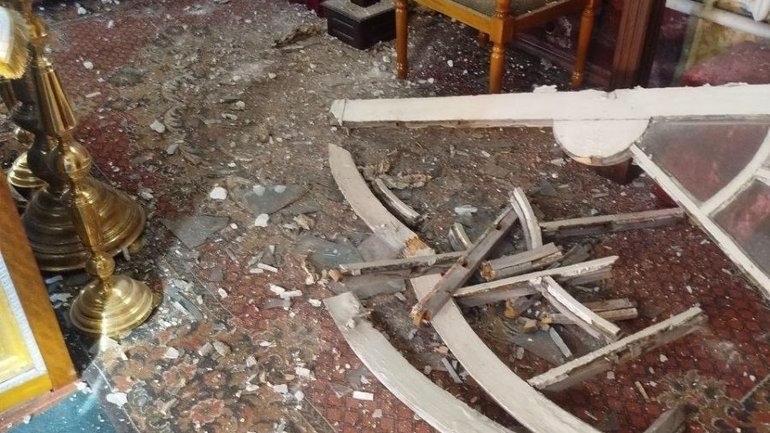У Сумах вибухова хвиля пошкодила Івано-Предтеченський храм УПЦ
