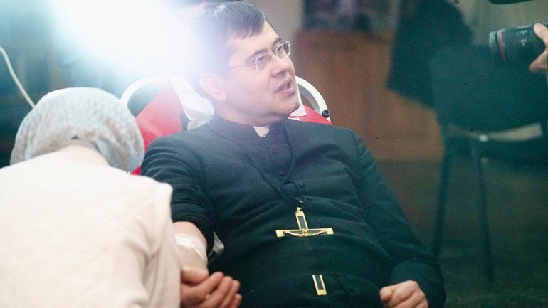 У костелі святого Миколая кияни здали кров для військових