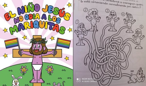 В Іспанії вийшла дитяча книга про немовля Ісуса, в якій потрібно розплутати пеніси