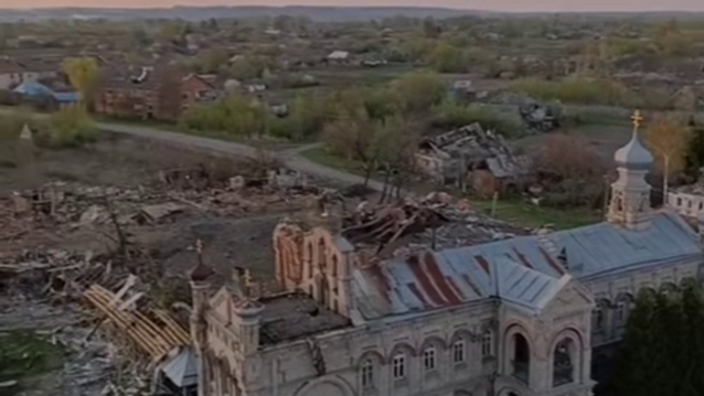 Через російський обстріл у Миропіллі вдруге був пошкоджений Свято-Миколаївський монастир