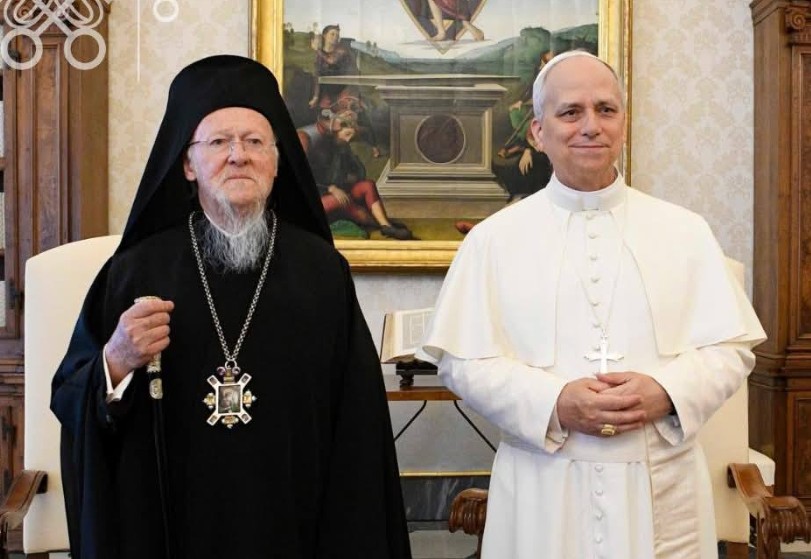 У Ватикані відбулась зустріч папи Лева та патріарха Варфоломія